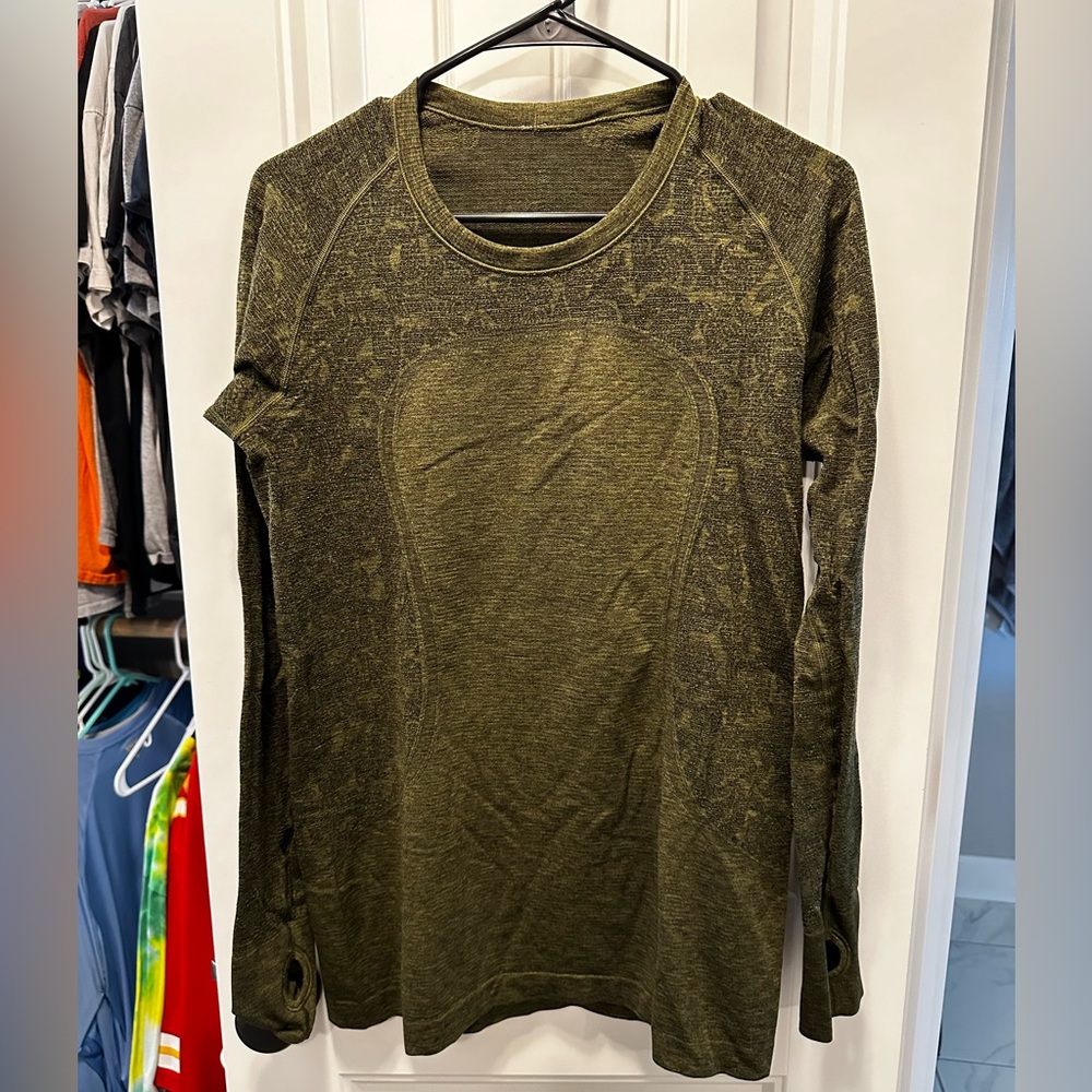 Lululemon green swiftly tech long sleeve